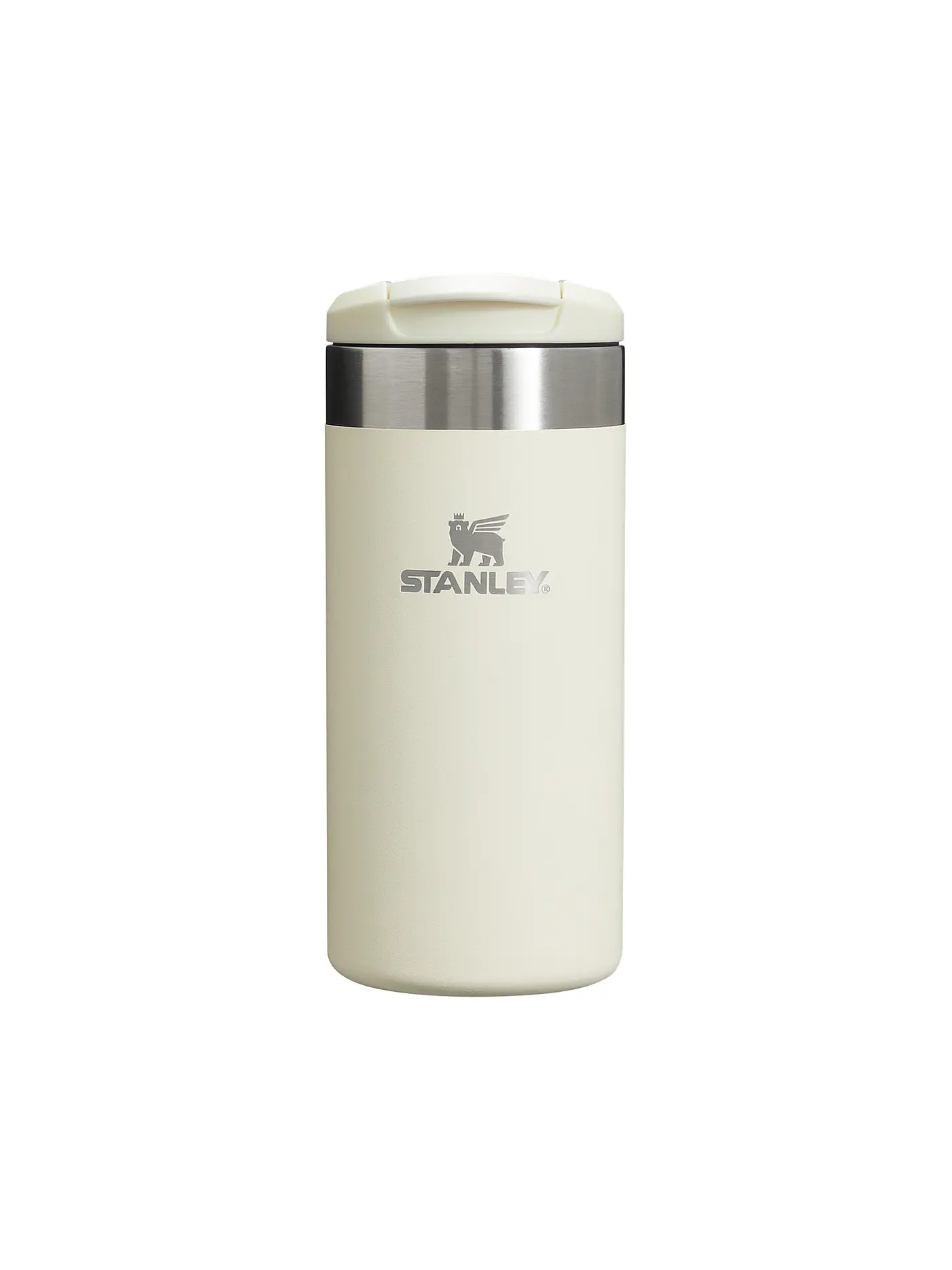 STANLEY | Isoliertrinkbecher AEROLIGHT TRANSIT MUG 0,35l Hot Coral 2.0 | creme